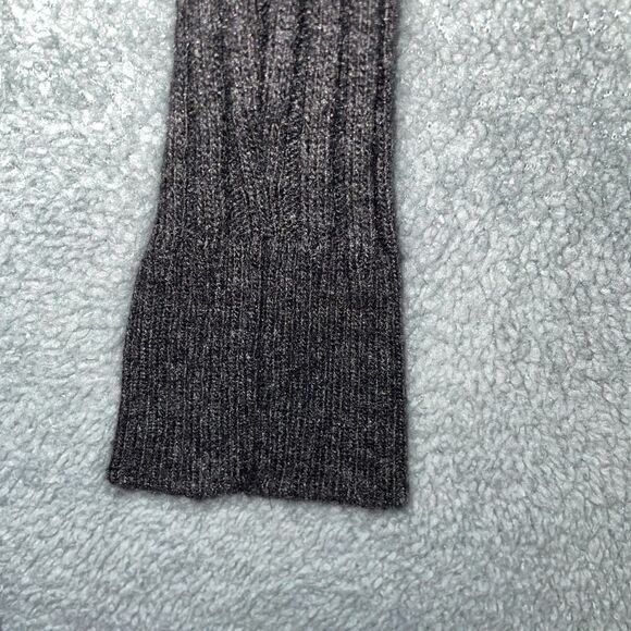 BCBG Maxazria Dress Womens Large Grey Wool Angora‎ Cashmere Turtleneck Ribbed - Picture 5 of 11